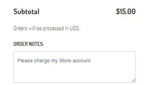 A helper screen showing part of the check out screen.