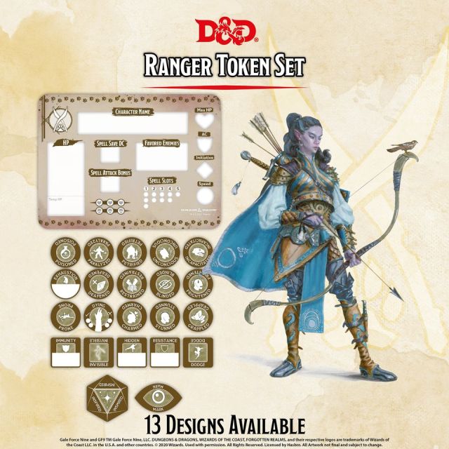 D&D 5th: Token Set - Ranger - OOP