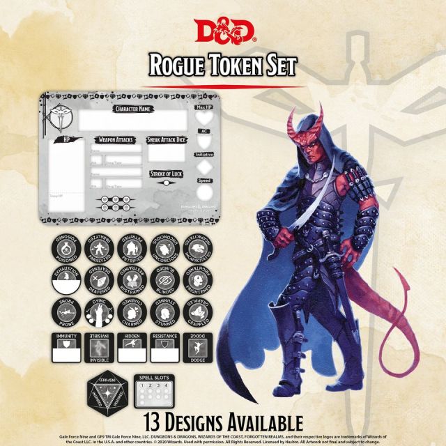 D&D 5th: Token Set - Rogue - OOP