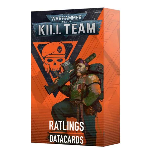 Warhammer 40K Kill Team
Ratlings Datacards 
Package on white background