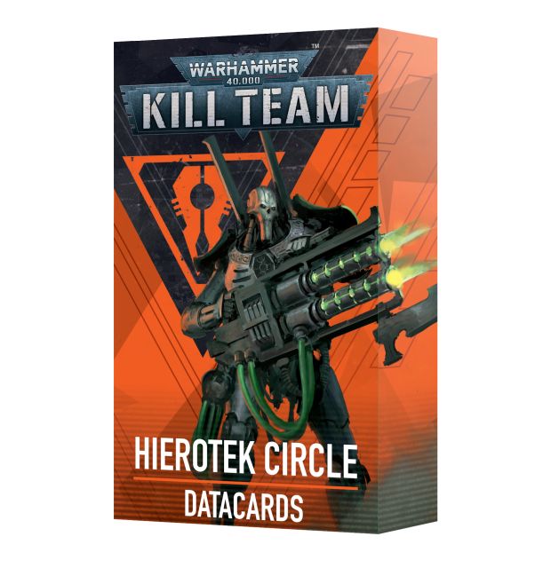 Package showing Hierotek Circle Datacards for Warhammero 40k Kill Team