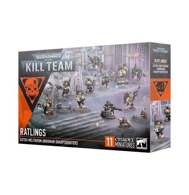 Warhammer 40k Kill Team
Ratlings team box
package on white background