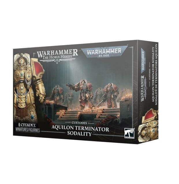 Box for Warhammer 40k and Horus Heresy Adeptus Custodes models Adeptus Custodes Aquilon Terminator Sodality