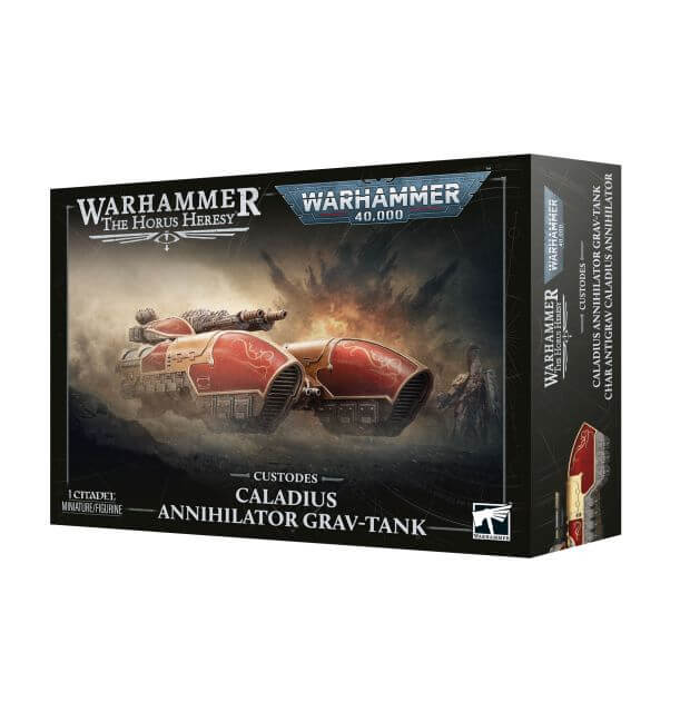 Box for Warhammer 40k and Horus Heresy Adeptus Custodes models Adeptus Custodes Caladius Annihilator Grav-Tank