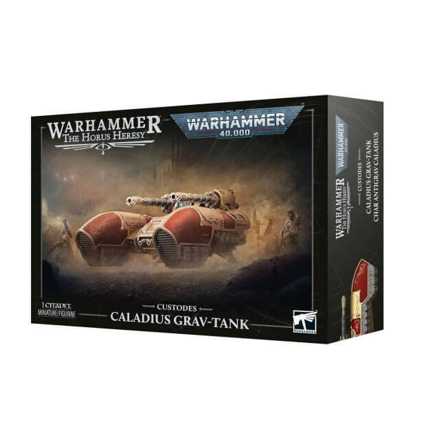 Box for Warhammer 40k and Horus Heresy Adeptus Custodes models Adeptus Custodes Caladius Grav-Tank