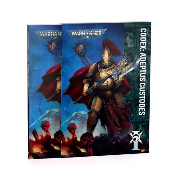 Box for Warhammer 40k and Horus Heresy Adeptus Custodes models Adeptus Custodes Codex 11th Edition