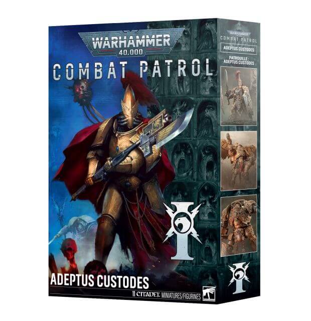 Box for Warhammer 40k and Horus Heresy Adeptus Custodes models Adeptus Custodes Combat Patrol 11th Edition