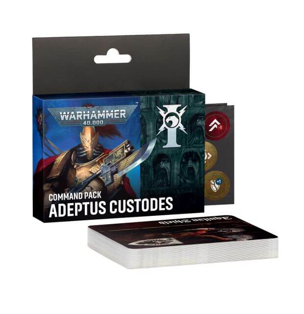 Box for Warhammer 40k and Horus Heresy Adeptus Custodes models Adeptus Custodes Command Pack 11th Edition