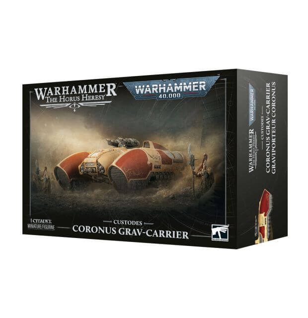 Box for Warhammer 40k and Horus Heresy Adeptus Custodes models Adeptus Custodes Coronus Grav-Carrier