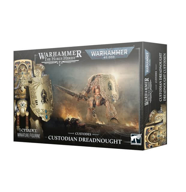 Box for Warhammer 40k and Horus Heresy Adeptus Custodes models Adeptus Custodes Custodian Dreadnought
