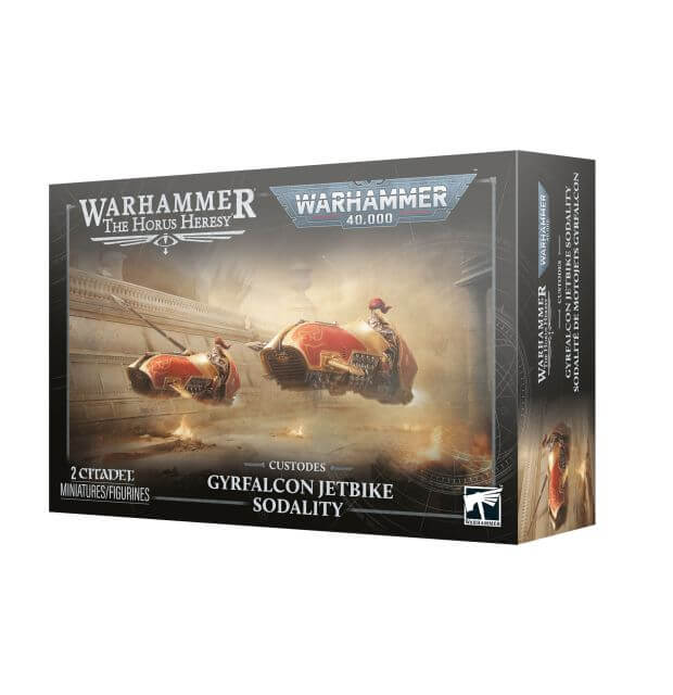 Box for Warhammer 40k and Horus Heresy Adeptus Custodes models Adeptus Custodes Gyrfalcon Jetbike Sodality