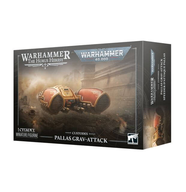 Box for Warhammer 40k and Horus Heresy Adeptus Custodes models Adeptus Custodes Pallas Grav-attack