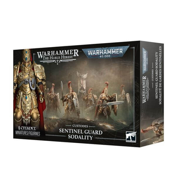 Box for Warhammer 40k and Horus Heresy Adeptus Custodes models Adeptus Custodes Sentinel Guard Sodality