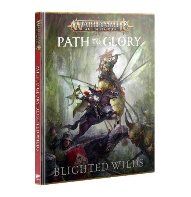 Book titled 'Path to Glory: Blighted Wilds' from Warhammer Age of Sigmar on a white background