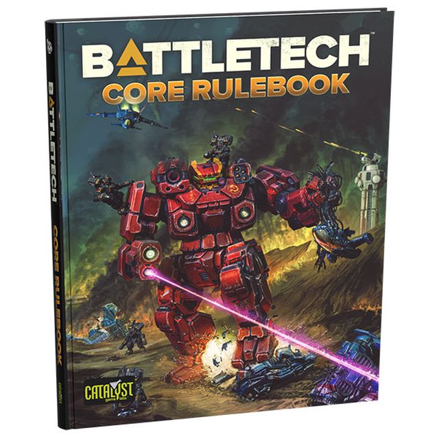 Battletech Core Rulebook with robot illustration on cover