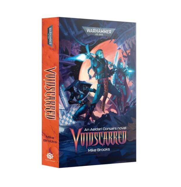 Book cover of 'Voidscarred' by Mike Brooks with a sci-fi theme on a white background