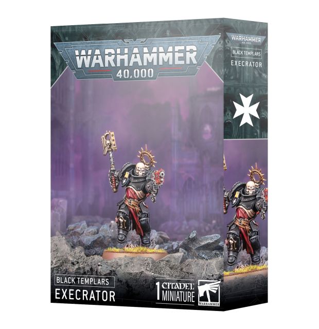 Warhammer 40,000 Black Templars Execrator miniature packaging