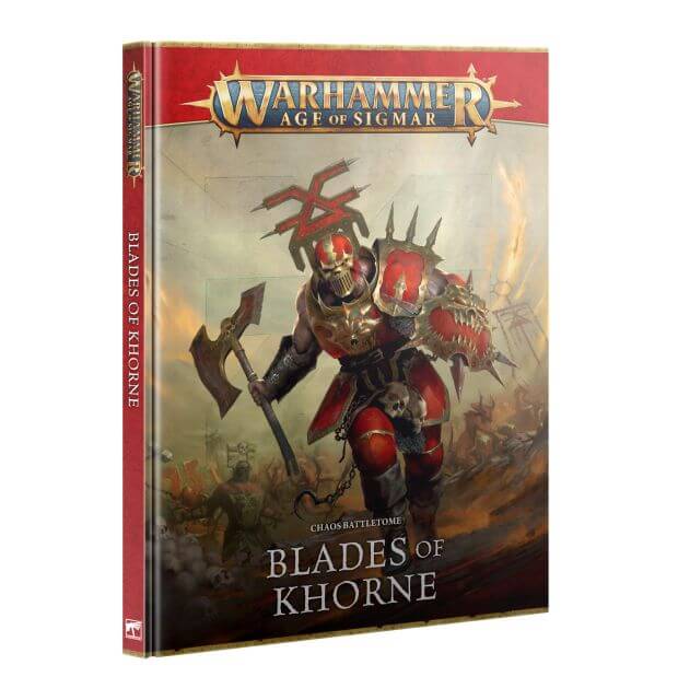 Book titled 'Blades of Khorne' from Warhammer Age of Sigmar on a white background