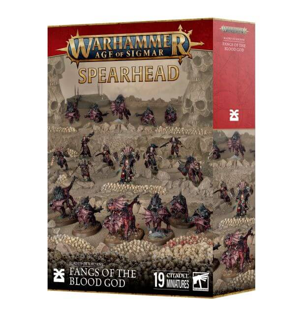 Warhammer Age of Sigmar Spearhead game box with miniatures on a white background