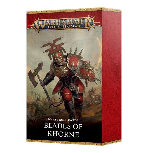 Warhammer Age of Sigmar game box with warrior illustration on a white background