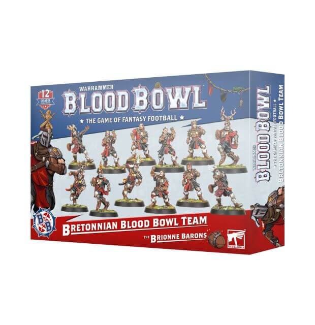 Box of Blood Bowl game with figurines on a white background