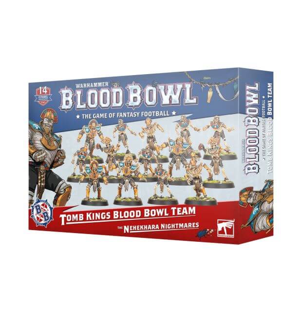 Blood Bowl Khemri Team showing skeletons and mummies