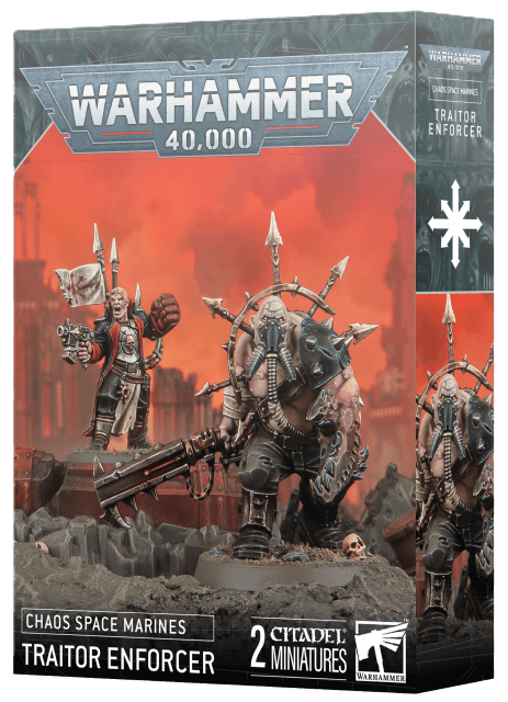 Warhammer 40k box featuring Chaos models