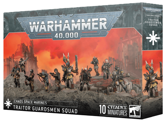 Warhammer 40k box featuring Chaos models