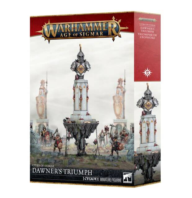Warhammer Age of Sigmar game box with figurines on a white background