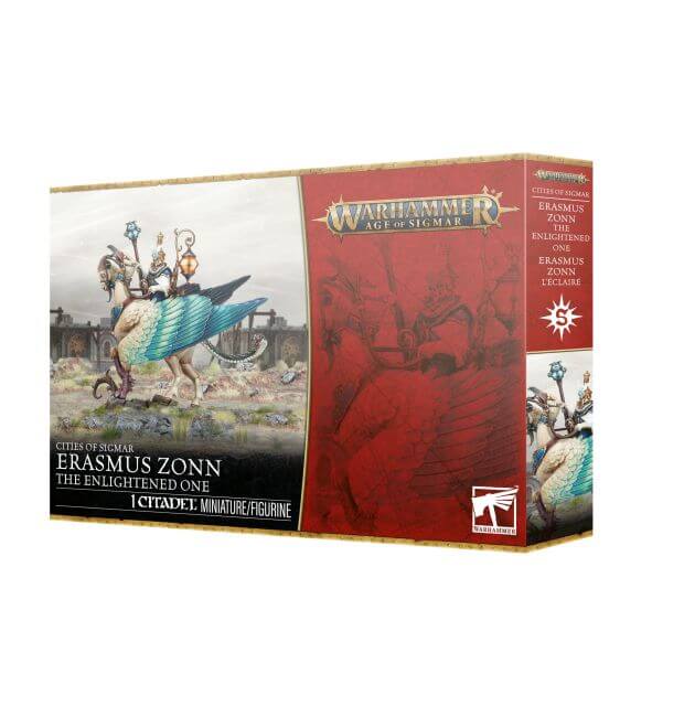 Warhammer Age of Sigmar game box with character illustration on a white background