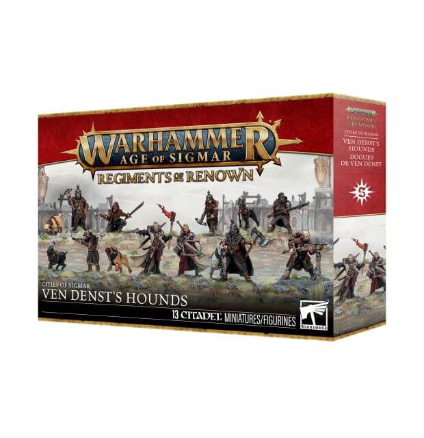Warhammer Age of Sigmar game box with miniatures on a white background