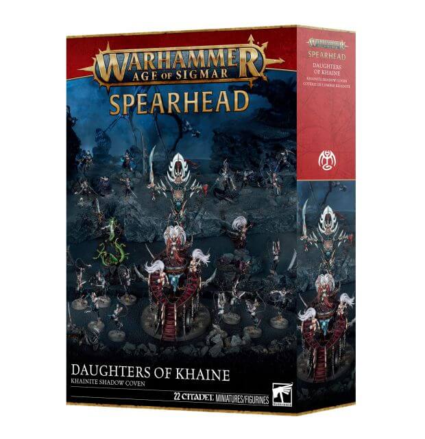 Warhammer Age of Sigmar Spearhead box set for Daughters of Khaine on a white background