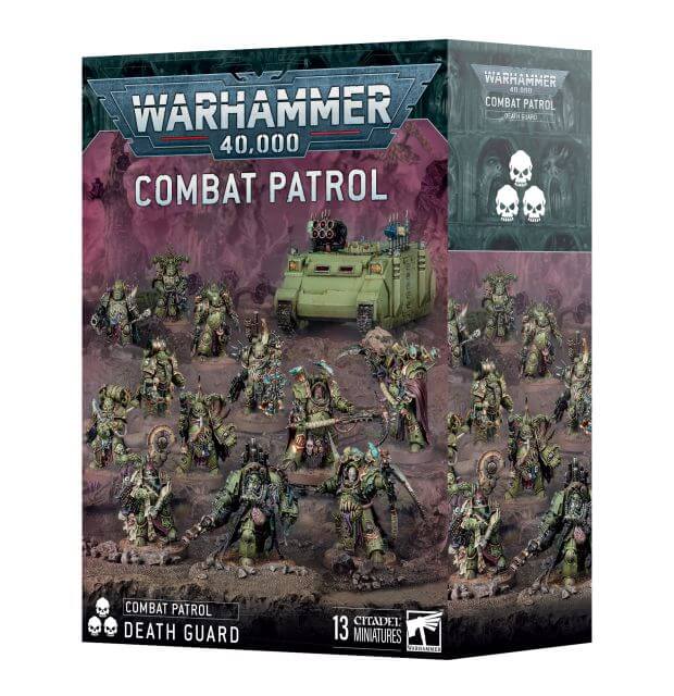 Warhammer 40K
Death Guard Combat Patrol Box on white background.
