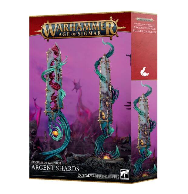 Warhammer Age of Sigmar box set with decorative elements on a white background