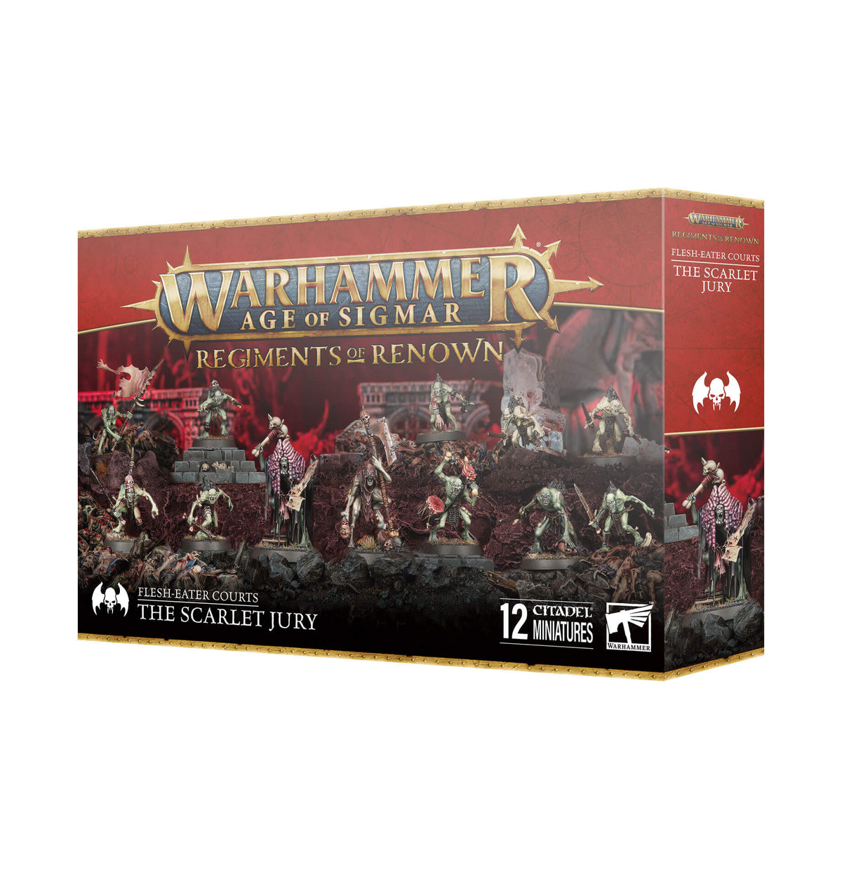Warhammer Age of Sigmar game box with miniature figures on a white background