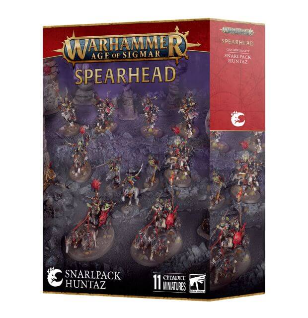 Warhammer Age of Sigmar Spearhead box with miniatures on a white background