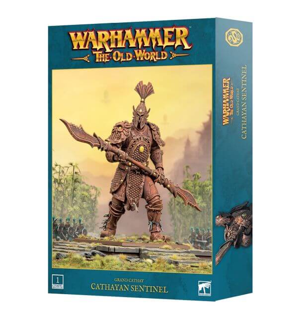 Warhammer The Old World
Grand Cathay Cathayan Sentinel packaging on white background.