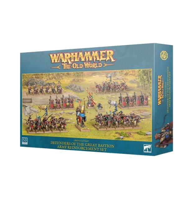 Warhammer The Old World game box with military figures on a white background