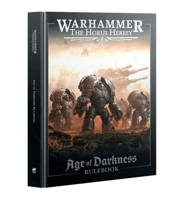 Warhammer The Horus Heresy Age of Darkness Rulebook on a white background