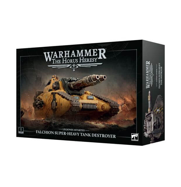Warhammer The Horus Heresy Falchion Super-Heavy Tank Destroyer box on a white background