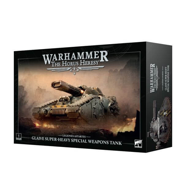Black box featuring a super heavy tank with large mounted gun.