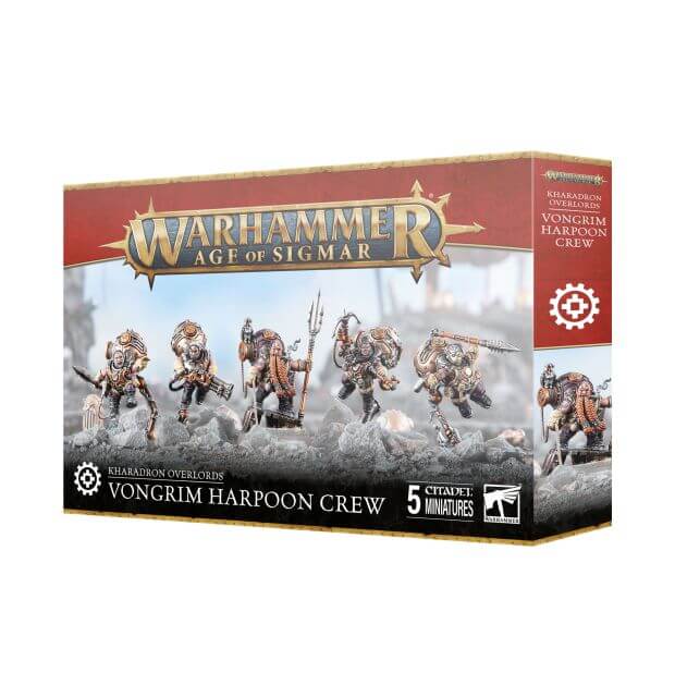 Warhammer Age of Sigmar Vongrim Harpoon Crew box packaging on a white background