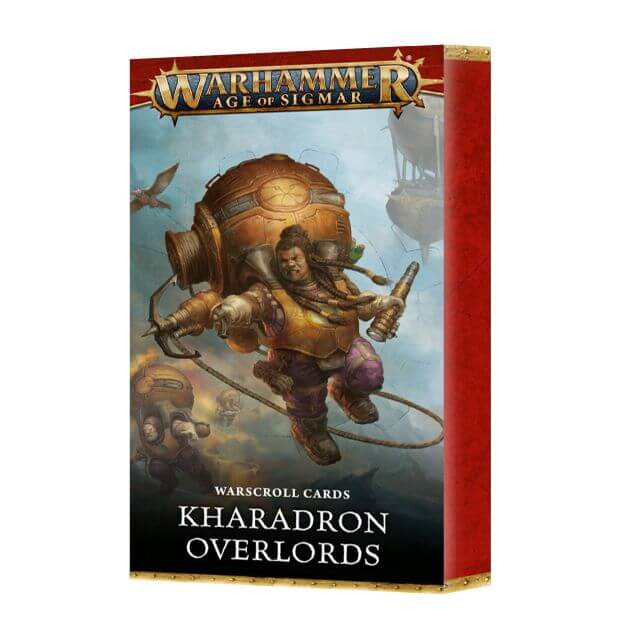 Warhammer Age of Sigmar Warscroll Cards Kharadron Overlords on a white background