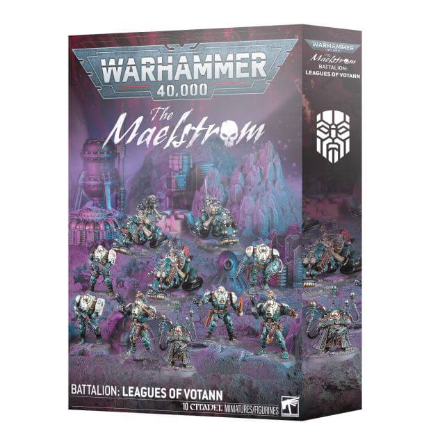 Warhammer 40,000 The Maelstrom game box with miniatures on a white background