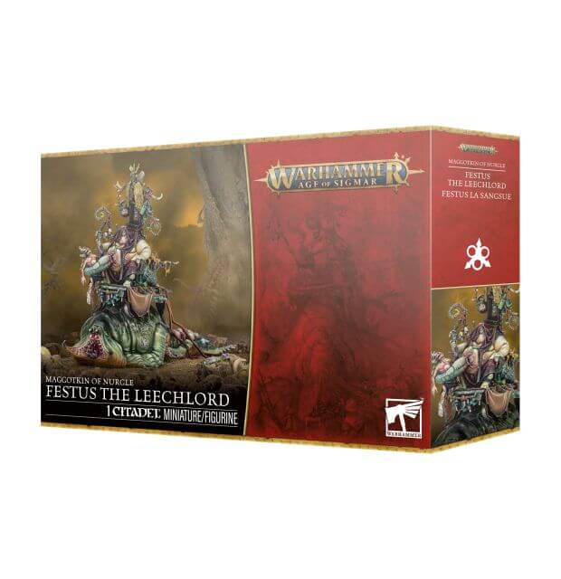 Warhammer Age of Sigmar figurine box with detailed artwork on a white background