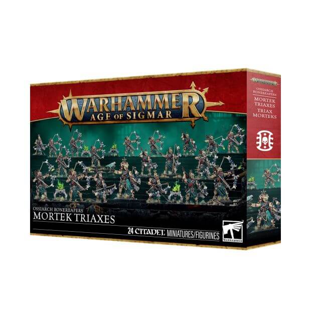 Warhammer Age of Sigmar game box with miniature figures on a white background