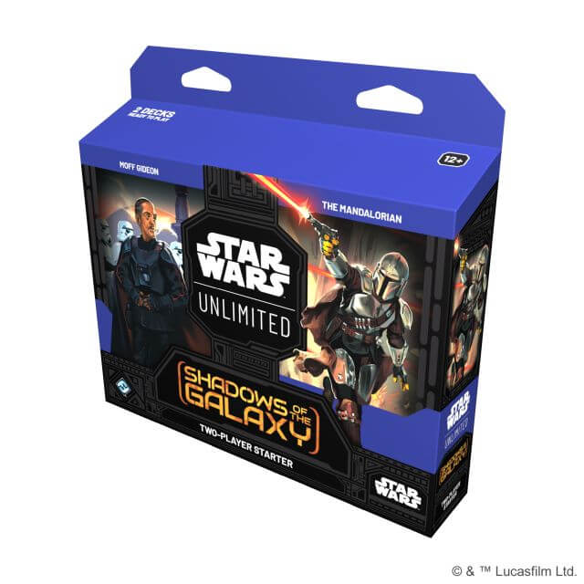 Star Wars Unlimited Shadows of the Galaxy game box on a white background