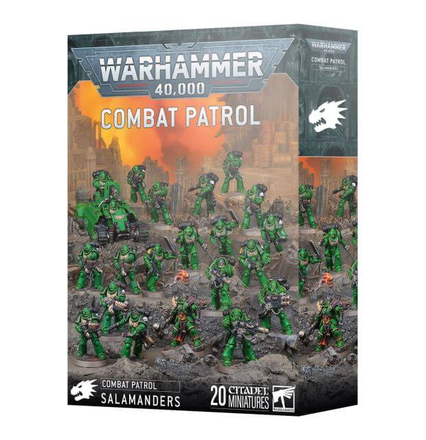 Warhammer 40,000 Combat Patrol Salamanders miniatures set packaging