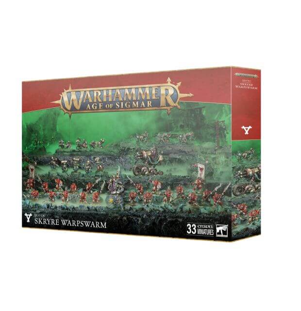 Warhammer Age of Sigmar game box with fantasy characters on a white background