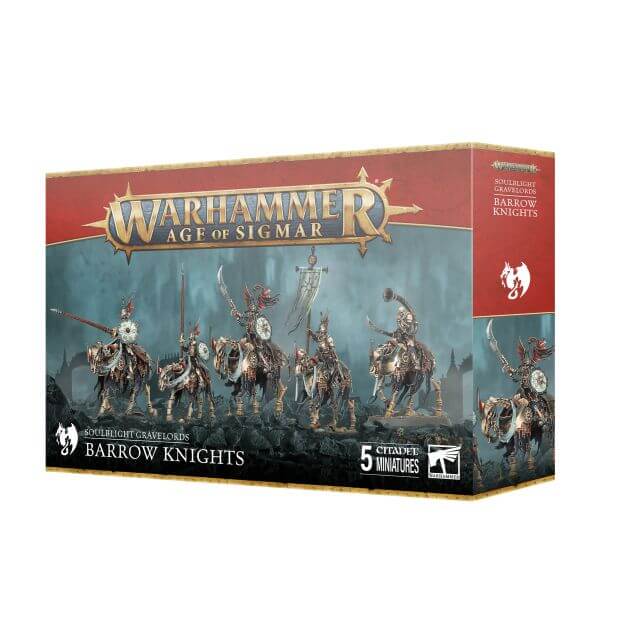 Warhammer Age of Sigmar
Soulblight Gravelords Barrow Knights packaging on white background